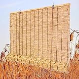 Bambus Raffrollo Jalousine Natural Bambusrollo Sonnenschutz Vorhang Balkon Dekoration Lichtfilterung Aussen Sichtschutz Rollo Handgewebter Balkon AußEn Wand Hauptdekorationen (Size : 89x221cm/35x87in