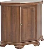 Furniture24 Eckkommode Kora KKN1 Kommode Eckschrank Schrank Wohnzimmerschrank mit 1 Tür (Samoa King)