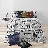 Belum Harry Potter Bettbezug aus Microsatin für 120 cm breites Bett, Maße: 200 x 200 cm, Modell: Dark Times