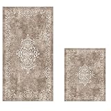 WELL HOME MOBILIARIO & DECORACIÓN Badteppich Set 2-teilig beige weiß