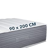 Ortho-Relax Boxspring Matratze 90x200cm, 30cm hoch, Wendematratze Härtegrad H2 & H3 mit Sommer- und Winterseite, 2 in 1 Matratze für Boxspringbett mit Viscoschaum und Memory-Effekt, Öko-Tex 100