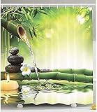 CIUJOY Duschvorhang 180x180cm, Duschvorhang Anti-Schimmel Duschvorhäng Wasserabweisend Shower Curtains Waschbar Anti-Bakteriell Duschvorhänge aus Polyester Badvorhang mit 12 Duschvorhängeringen (G)