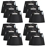 InnoGear Schürzen 12 Stk. Taillen Schürzen mit 3 Taschen Unisex Kochschürzen Verstellbare Küchenschürzen für Heimgebrauch, Restaurants, Cafés, Gärten und Grillfeste (Schwarz, Polyester)