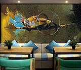 XLMING Vintage Nostalgische Café Bar 3D Wallpaper Hintergrund 3D Wallpaper Wandbild Kostüm Flugzeug Großes Wandbild Schlafzimmer-400cm×280cm
