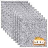 LITLANDSTAR 10 PCS self-Adhesive Furniture Filz Pads 20 * 20cm,filzgleiter selbstklebend Möbelpolster für Sofa Couch Tischbeine Stuhl möbelfüße, Hellgrau