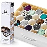 BINIBINI® Schubladen Ordnungssystem passt in jede Schublade zur Aufbewahrung im Kleiderschrank alternativ zu Ordnungsboxen oder als Bad Organizer, für Küche und Schreibtisch