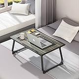 XYLUAKY Laptop-Bett-Tablett-Tisch, Verstellbarer Bett-Schreibtisch Für Laptop, Schoß-Schreibtisch Für Laptop, Extra Großer Super Stabiler Faltbarer Laptop-Ständer Mit Schublade Zum Essen