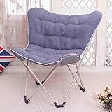MIXMEY Loungesessel Klappstuhl Lazy Stuhl Liegestuhl Sonnenliege Stuhl für Mittagspause Sofa Outdoor Stuhl (Farbe: Standard)