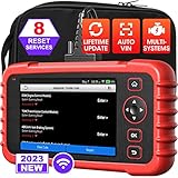 LAUNCH CRP129X obd2 Diagnosegerät mit 4-Systemdiagnosen(Motor SRS at/MT und ABS) zurücksetzen für öl SAS EPB TPM, 8 Reset-Funktionen