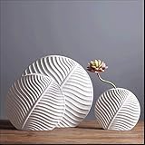 Kleine Keramik-Blumenvase, moderner Stil, einfache Farbe, Elegantes Zuhause, Büro, Wohnzimmer, Tisch, Schreibtischdekoration for Hochzeit, Neuer Hausbesuch (Size : 18 * 19.5 * 4.5cm)