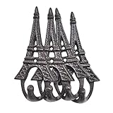 Cabilock 2 Stück Retro-Schlüsselanhänger Handtuch-Robe Wandhalterung Schlüsselhalter Garderobenständer Eiffel-Handtuchform Kleiderbügel Eingangsbereich Garderobe Dekorativer