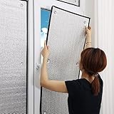 Zwei-Wege-Fensterfolie for Schutz der Privatsphäre, aluminisierte Verdunkelungsfolie, Sonnenschutz-Isolierfolie, Sichtschutz-Fensterfolie, hitzebeständige Solarium-Fensterfolie (Size : 100 * 100cm)