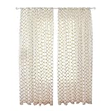 KIPOP Vorhang 100X200 Gardinen Sterne Gardinen laternendruck fenstergitter vorhänge für Wohnzimmer Fenster terrassentür 1 Panel 40 'x 79'