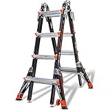 Little Giant Leitern 15147en Dark Horse M17, schwarz, 4 X 4