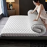 OITTO Japanische Faltbares Futon-Matratze,Verdicken Bodenmatratze Einzel Einzel Erhöhen Doppel Doppelt Tatami Matte Gästematratze Tragbare Matratzenauflage