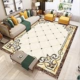 DJHWWD Teppich Jugendzimmer Teppich Für Balkon Wasserfest Teppich Dekoration Braun Kariertes Retro-Muster Teppich-Restaurant 100X160Cm Teppich Mädchen Jugendzimmer Braun