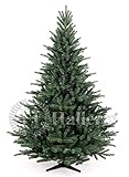 Original Hallerts® Spritzguss Weihnachtsbaum Richmond 180 cm Edeltanne - Christbaum zu 100% in Spritzguss PlasTip® Qualität - schwer entflammbar nach B1 Norm, Material TÜV und SGS geprüft
