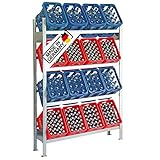 Lagerknecht Getränkekistenregal 16 Kisten Made in Germany 🇩🇪 professionelle Ordnung für Kisten; Regal für Getränkekisten, Getränkeregal, Wasserkistenregal, Bierkistenregal