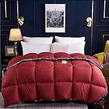 Bettdecke 155x220,Winterdecke 135x200 Extra Warm,WeißE Entendaunendecke, Doppelbettdecke, Modische Ab-Seitendecke, Leichte Und Warme Bettdecke,200x230cm 3000g