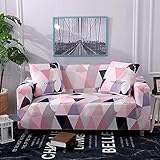 PPMP Wohnzimmer Moderne elastische geometrische Sofabezug Wohnzimmer elastische Sofabezug Sofa Boden Sofa Stuhlbezug A24 3-Sitzer
