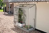 VITAVIA Anlehngewächshaus Ida 300, BxT: 192x65 cm, aluminiumfarben silberfarben