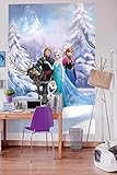 Komar Fototapete | Disney | FROZEN WINTER LAND | 184 x 254 cm | Tapete, Wand, Dekoration, Wandbelag, Wandbild, Wanddeko, Kiderzimmer, Anna, Elsa | 4-498