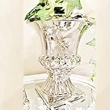 24 cm Blumentopf Vase Deko Hochzeitsdeko Übertopf Blumenvase Amphore Pflanzgefäß Pflanztopf Hochzeitstischdeko Keramik Vase Tischvase Silber Amphorenvase Trompetenvase Deko Vase Hochzeitsdekoration