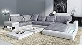 Bullhoff by Giovanni Capellini XXL WOHNLANDSCHAFT Leder/Stoff Sofagarnitur u Form Hamburg