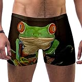 Chinfy Herren-Badehose, bunt, Frosch mit roten Augen Gr. Verschiedene Größen, mehrfarbig