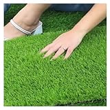 Künstlicher Rasen 3m X 5m Realistischer Astro-Rasen-Teppich Kunstgras-Matten 20MM Florhöhe Natürlich Innen Außen Kunstrasen Unterlage(Size:3X3M)