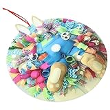 WOONEKY 1 Stück Osterkranz-Dekoration Für Zuhause Hausornamente Hasen-Dekor Plüsch-Hasenbeine -Hängedekorationen Osterkränze Für Die Haustür Hasenkranz -Türdekoration