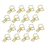 Ciieeo 16 Stück Clip-Clips Für Kleidung Menühalter Daumenheft Memo-Clip-Halter Wäsche-Chip-Clips Metall-Ordner Büro-Ordnerklammern Rechnungs-Clip Metall-Quittungs-Clip Niedliche