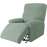 YSLLIOM Sesselbezug, Sessel-Überwürfe Sesselschoner Weich, Antirutsch Husse für Relaxsessel Komplett, Elastisch Bezug für Fernsehsessel (Hellgrün)