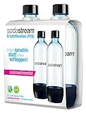 SodaStream 1042220490 Spülmaschinenfeste Flasche für Plastiksprudler, 2er pack