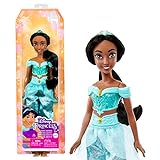 Disney Prinzessin-Spielzeug, bewegliche Jasmin-Modepuppe mit glitzernder Kleidung und Accessoires, inspiriert vom Disney-Film, Geschenk für Kinder, HLW12