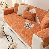 Heimtextilien-Dekoration, geometrischer Jacquard-Pluch-Sofa-Couch-Bezug, Bauernhaus, neutral, rutschfest, Sofabezug, weich, warm, kompatibel mit Hunden, Kindern, Haustieren, Möbelschutz (