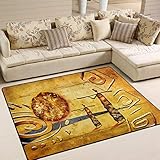 Use7 Afrika Frauen Kultur Retro Vintage Stil Bereich Teppiche für Wohnzimmer Schlafzimmer 160 cm x 122 cm