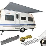 Bo-Camp Caravan Markise Wohnwagen Sonnensegel Wohnmobil Vordach Camping Bus 2,4 x 3,5 m