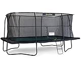 Outdoor trampolin - 518 x 366 cm - Mit sicherheitsnetz - Belastbarkeit 140 kg - Schwarz