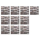 Mumuj 3D Gitterkristallkeramikpaste 10 Stück wasserdichte Wandaufkleber für Selbstklebende Keramikkleber aus 3D-Gitterkeramik Komplettes Baby Zimmer (B, One Size)