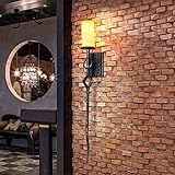 HWORKS Moderne Wandleuchten Wandleuchte LED runde Wandleuchte innen 360° schwenkbar Metall Wandleuchte 3 Farben dimmbar Schlafzimmer Nachttischlampe Nachtlicht, Wohnzimmer Dekolampe Wand Leseleucht