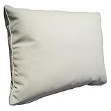 Quattro Meble Weiß Echt Lederkissen Sofa Deko Kissen Echtleder Rückenkissen Rindsleder Leder Modell P&Z (30 x 50 cm)