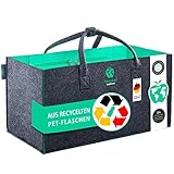 freegreen® GERMANY Einkaufstasche aus recycelten PET-Flaschen I 100% nachhaltig & umweltbewusst I Unzählige Anwendung als Einkaufskorb I Filztasche I Kaminholzkorb I Filzkorb I Nachhaltige Produkte