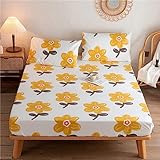 BAJIN spannbettlaken boxspringbett 200x220+25cm Tagesdecken Betttuch Atmungsaktiv Matratze Cover bis 100% Baumwolle matratzenbezug
