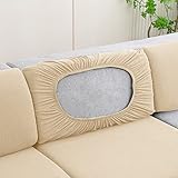 Sofa Sitzkissenbezug, Sofa Sitzkissenbezug Stretch, Elastischer Kissenbezüge,Upgraded Spandex rutschfest Sofasitzbezug,Sofabezug Couchbezug Sofa Überzug für Sofakissen L-Förmig