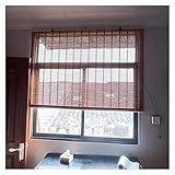 Bambusrollo Rollo Verdunkelungsrollo Bambus-Lichtfilter-Fensterjalousien für die Haustür, das Büro, die Küche, die Haustür, die Pergola im Freien, Rollos, 85cm/105cm/125cm/145cm/155cm/165cm breit (SI