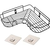 Cyhamse Eck-Duschregal – selbstklebende Aufbewahrungsbox für Badezimmer, Dusche, wasserdicht, bohrfrei, Dusch-Organizer für Badezimmer, Wohnheim, WC, Küche