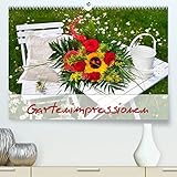 Romantische Gartenimpressionen (hochwertiger Premium Wandkalender 2024 DIN A2 quer), Kunstdruck in Hochglanz