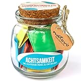 NATOVI Achtsamkeits Challenge - 52 Achtsamkeitskarten für Selbstliebe, Glück, Entspannung & positives Denken - Glückskarten, das perfekte Geschenk für Frauen!