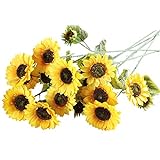 JJJ LHY- Gefälschte Blumen-Sonnenblume Simulation Bouquet Anzeige Dry Vase Wohnzimmer Eingang Große Boden Gefälschte Blumen-Dekoration Mode (Color : 7)